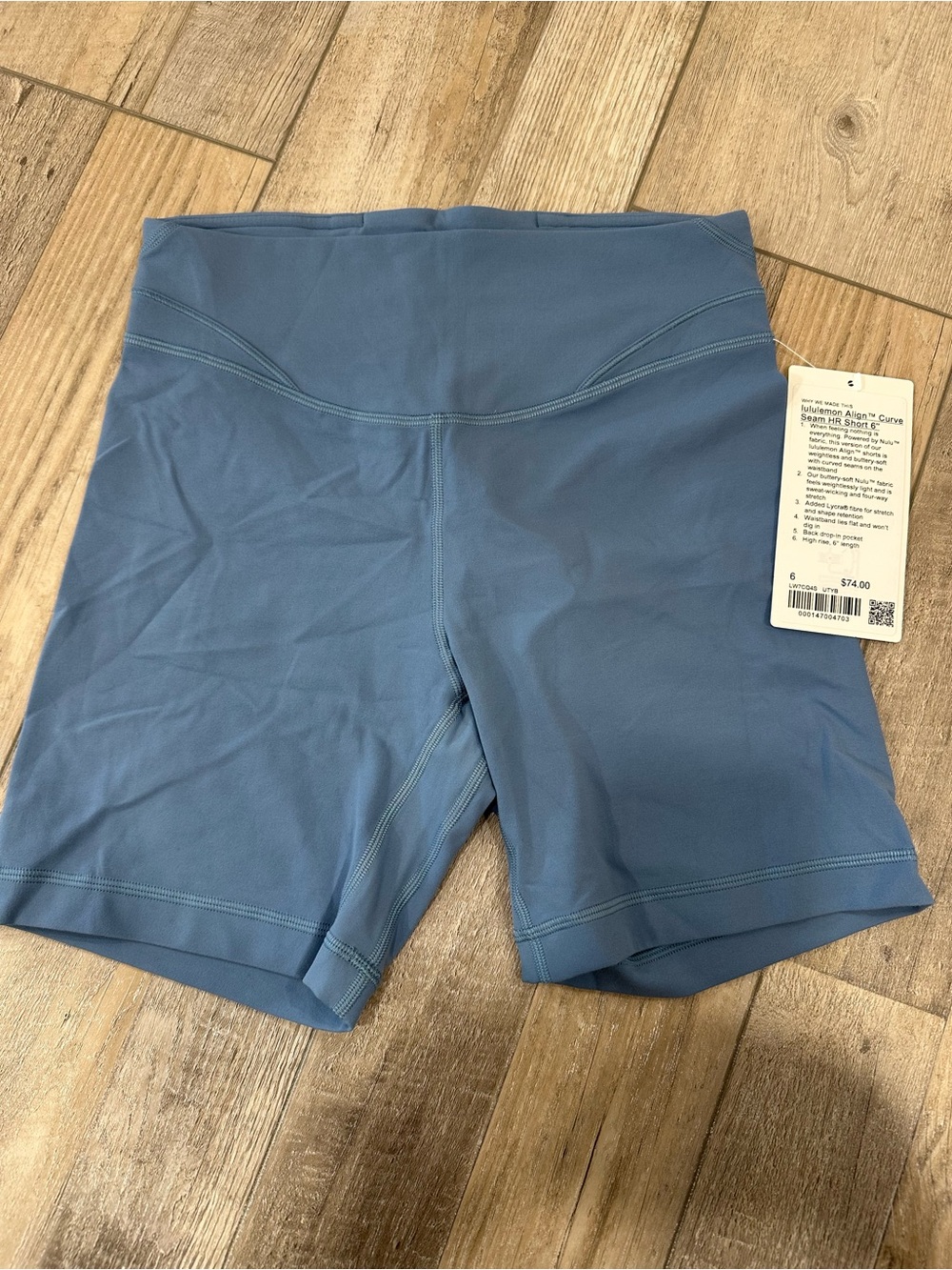 lululemon athletica Slate Blue High-Rise Bike Shorts